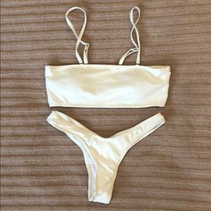 Cream colored bikini